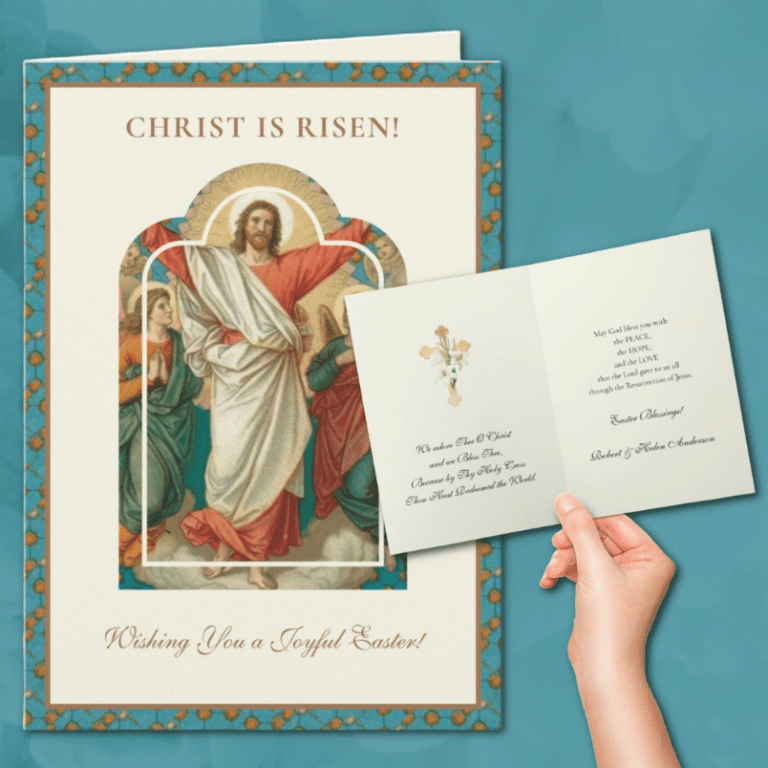 Traditional Catholic Easter Cards, Catholic Easter cards, Pascha, Religious Easter Cards,